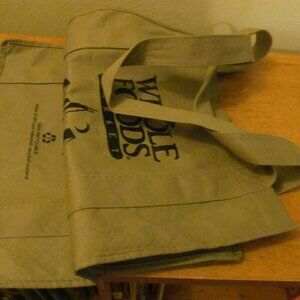 CHICAGO LAKEVIEW WHOLE FOODS MARKET SHOPPING BAG STRONG 15' x 13' X 10' INCHES !